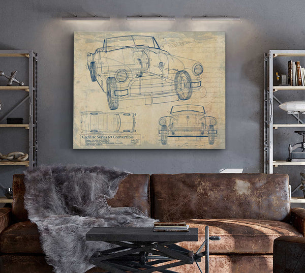 Cadillac 62 Convertible Wall Art from Bella Frye.