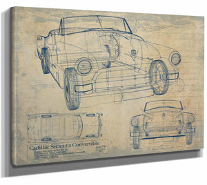 Cadillac 62 Convertible Wall Art from Bella Frye.