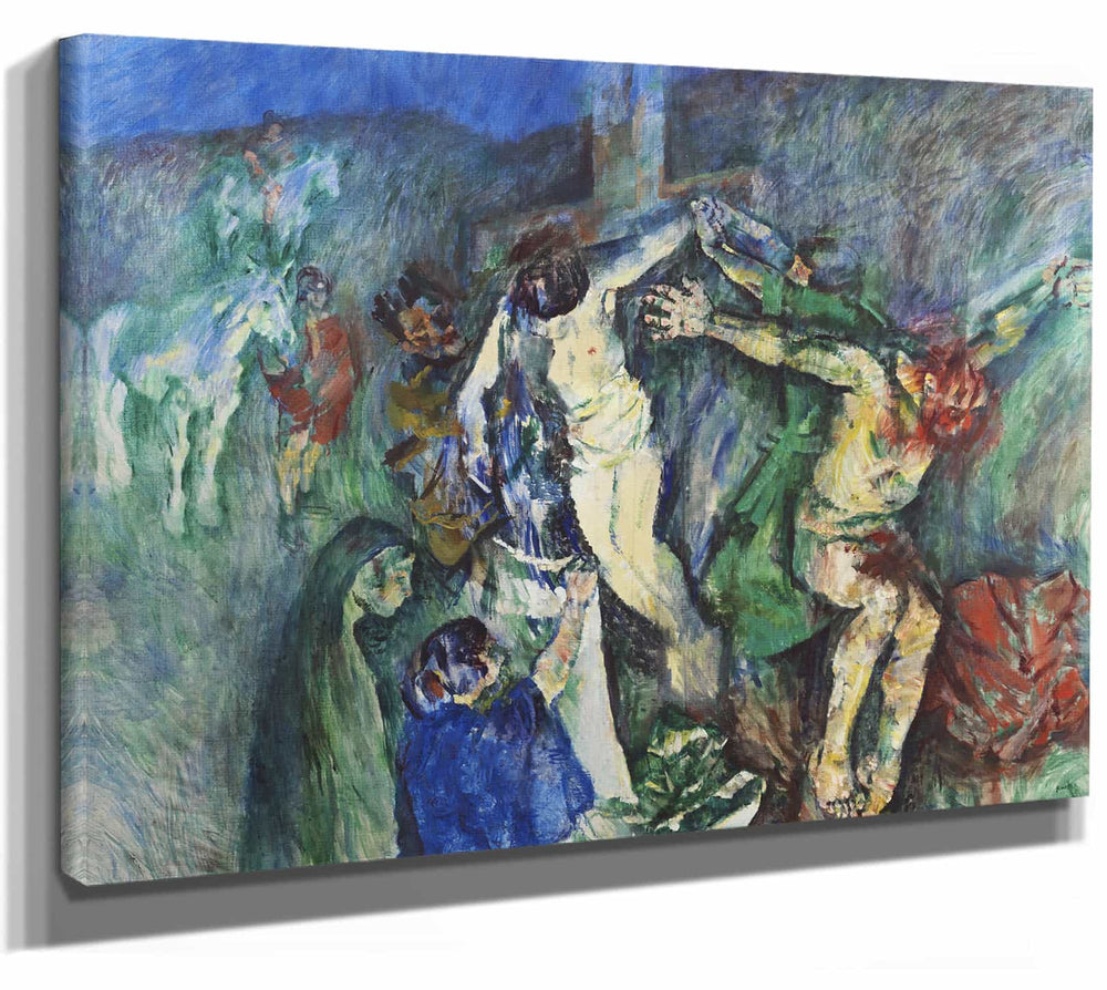 Ludvig Karsten 14" x 11" / Stretched Canvas Wrap Calvary By Ludvig Karsten