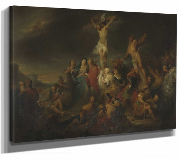 Nicaise De Keyser 14" x 11" / Stretched Canvas Wrap Calvary By Nicaise De Keyser