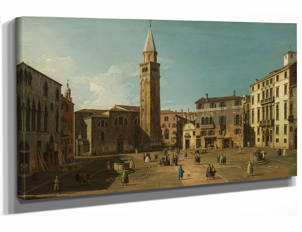 Canaletto 18" x 12" / Stretched Canvas Wrap Campo Santangelo Venice By Canaletto