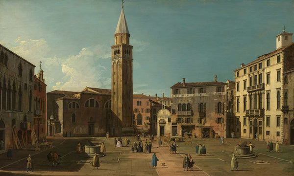 Canaletto 18" x 12" / Unframed Paper Campo Santangelo Venice By Canaletto