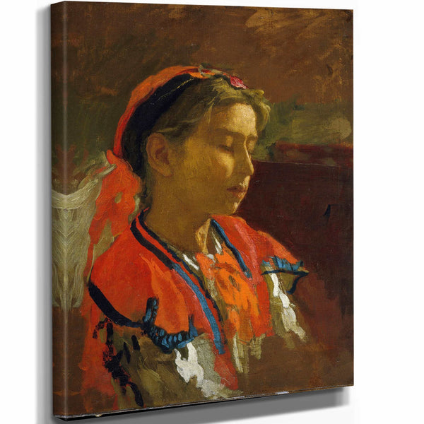 Thomas Eakins 11" x 14" / Stretched Canvas Wrap Carmelita Requena By Thomas Eakins