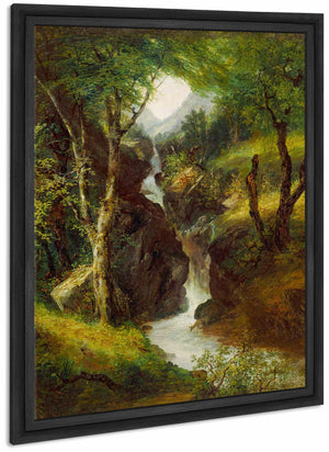 Cascade In The Forest By John Frederick Kensett