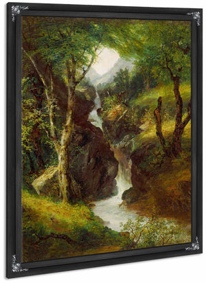 Cascade In The Forest By John Frederick Kensett