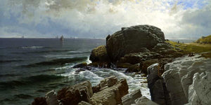 Alfred Thompson Bricher Castle Rock Marblehead By Alfred Thompson Bricher