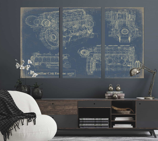 Caterpillar c18 Engine Wall Art from Bella Frye.