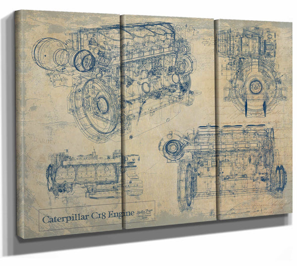 Caterpillar c18 Engine Wall Art from Bella Frye.