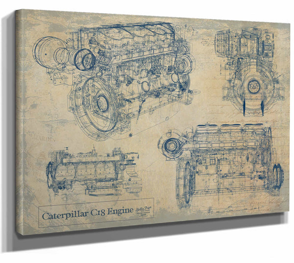 Caterpillar c18 Engine Wall Art from Bella Frye.