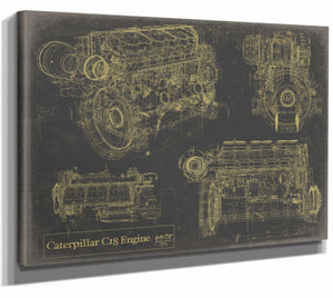 Caterpillar c18 Engine Wall Art from Bella Frye.