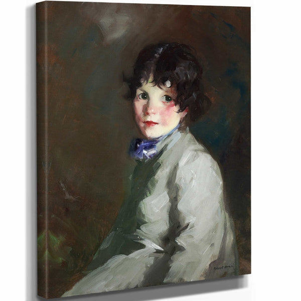 Robert Henri 11" x 14" / Stretched Canvas Wrap Catharine By Robert Henri