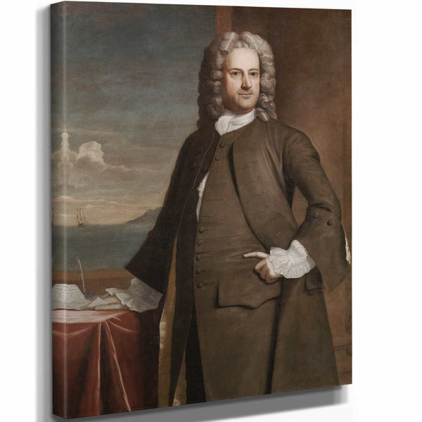 Robert Feke 11" x 14" / Stretched Canvas Wrap Charles Apthorp By Robert Feke