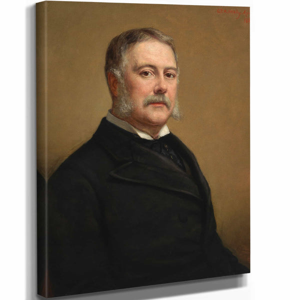 George Peter Alexander Healy 11" x 14" / Stretched Canvas Wrap Chester Alan Arthur By George Peter Alexander Healy