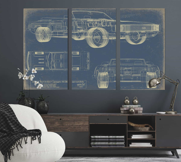 Chevrolet Camaro 1967 Ss Rs Convertible Wall Art from Bella Frye.