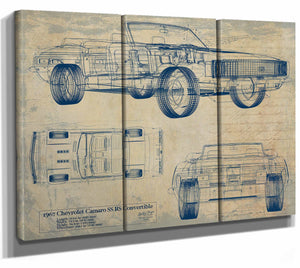 Chevrolet Camaro 1967 Ss Rs Convertible Wall Art from Bella Frye.