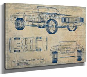 Chevrolet Camaro 1967 Ss Rs Convertible Wall Art from Bella Frye.