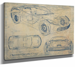 Chevrolet Corvette c7 Wall Art from Bella Frye.