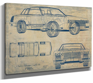 Chevrolet Monte Carlo Ss 1986 Wall Art from Bella Frye.