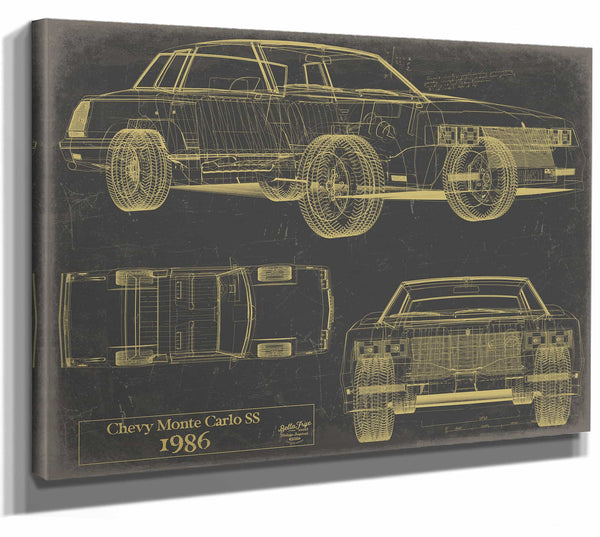 Chevrolet Monte Carlo Ss 1986 Wall Art from Bella Frye.