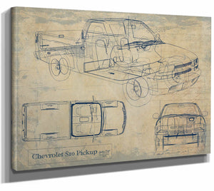 Chevrolet s10 Pickup Wall Art from Bella Frye.