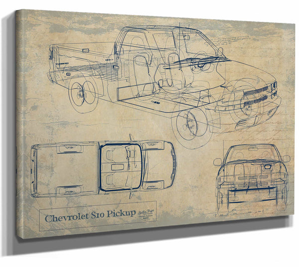 Chevrolet s10 Pickup Wall Art from Bella Frye.