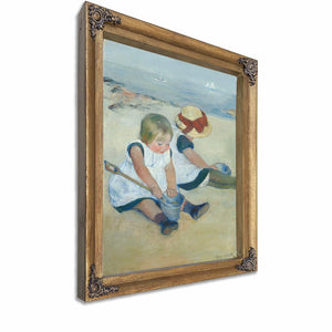 Children Playing On The Beach By Mary Cassatt