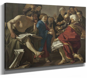 Christ Among The Doctors By Dirck Van Baburen