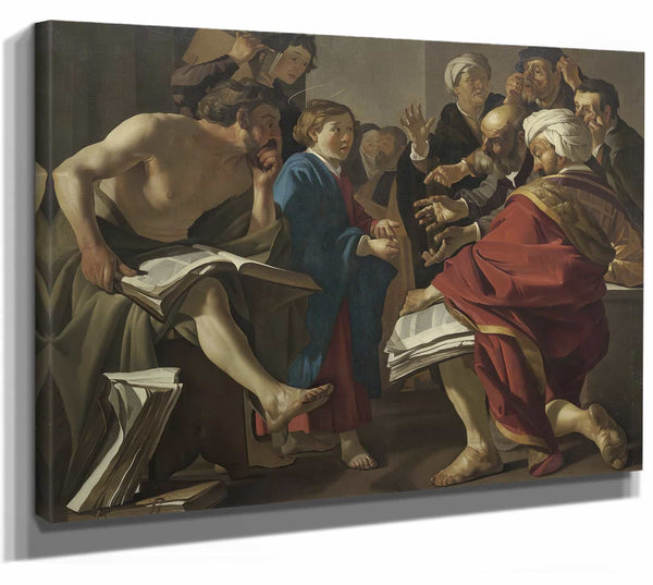 Dirck Van Baburen Christ Among The Doctors By Dirck Van Baburen