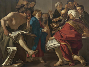 Dirck Van Baburen Christ Among The Doctors By Dirck Van Baburen