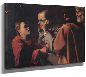 Christ Among The Doctors By Pensionante Del Saraceni