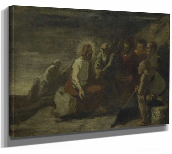 Christ And His Disciples By Honore Daumier