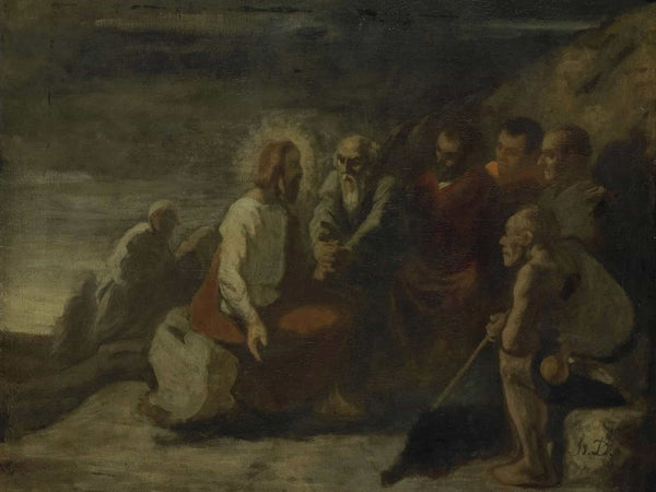 Honore Daumier Christ And His Disciples By Honore Daumier