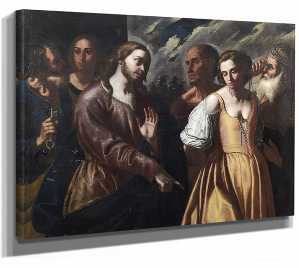 Christ And The Adulteress By Onofrio Palumbo