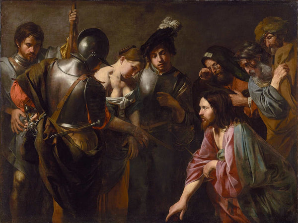 Valentin De Boulogne Christ And The Adulteress By Valentin De Boulogne