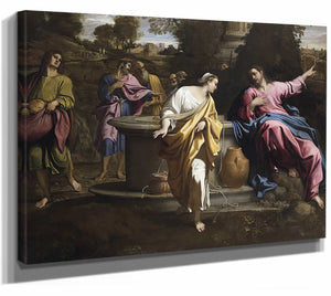 Christ And The Samaritan Woman By Annibale Carracci