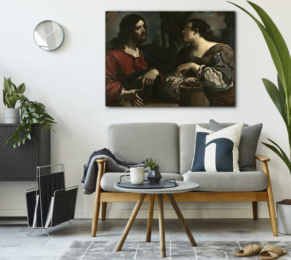 Guercino Christ And The Woman Of Samaria By Guercino