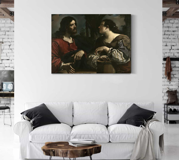 Guercino Christ And The Woman Of Samaria By Guercino