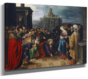 Christ And The Woman Taken In Adultery By Frans Francken The Younger