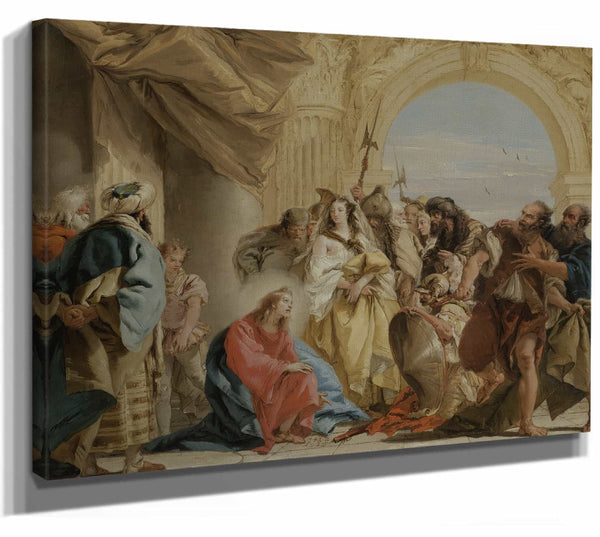 Christ And The Woman Taken In Adultery By Giovanni Domenico Tiepolo