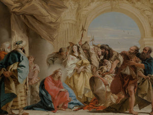 Giovanni Domenico Tiepolo Christ And The Woman Taken In Adultery By Giovanni Domenico Tiepolo