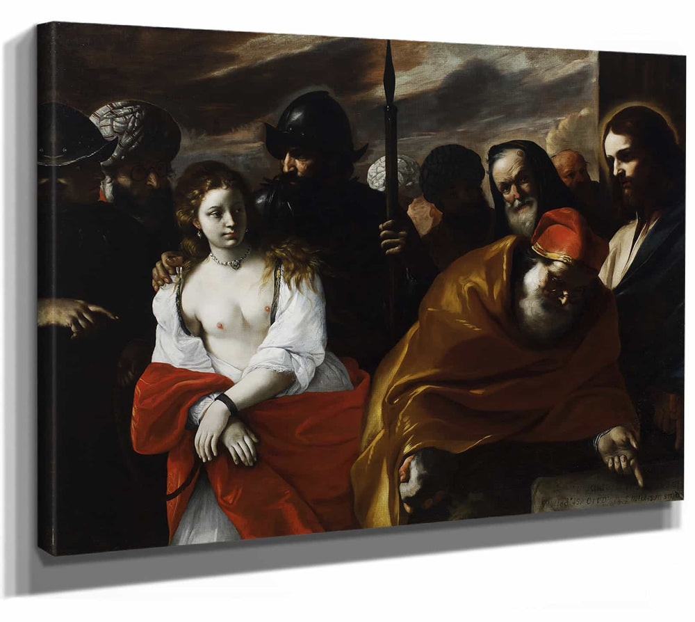 Mattia Preti Christ And The Woman Taken In Adultery By Mattia Preti 1