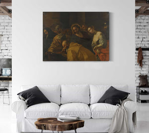 Mattia Preti Christ And The Woman Taken In Adultery By Mattia Preti