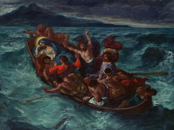 Eugene Delacroix Christ Asleep During The Tempest By Eugene Delacroix