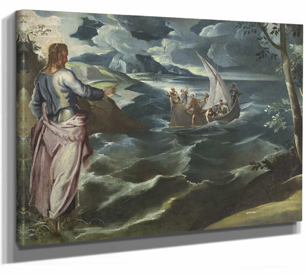 Christ At The Sea Of Galilee By Circle Of Tintoretto