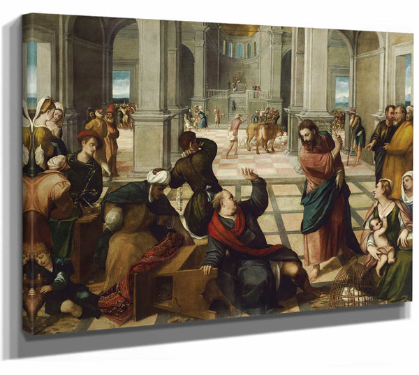 Christ Driving The Money Changers From The Temple By Bonifacio Veronese