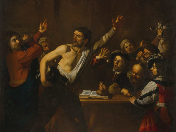 Dirck Van Baburen Christ Driving The Money Changers From The Temple By Dirck Van Baburen