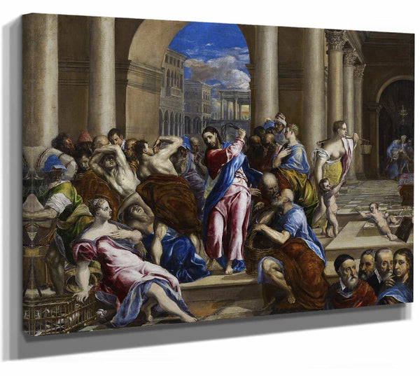 Christ Driving The Money Changers From The Temple By El Greco