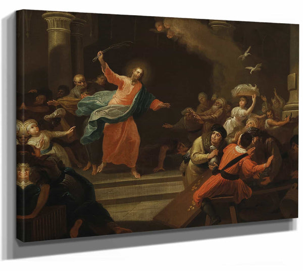 Christ Driving The Money Changers From The Temple By Johann Josef Karl Henrici