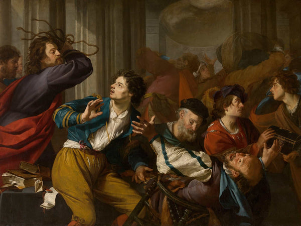 Theodoor Rombouts Christ Driving The Money Changers From The Temple By Theodoor Rombouts