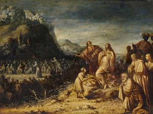 Rombout Van Troyen Christ Feeding The Multitude By Rombout Van Troyen